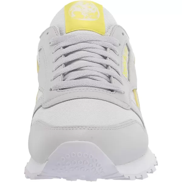 imageReebok Mens Classic Leather Sneaker in Pure Grey Chartreuse and White
