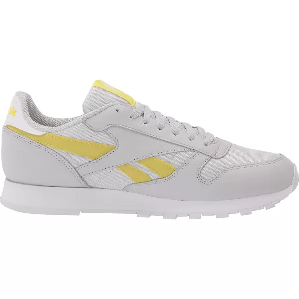 imageReebok Mens Classic Leather Sneaker in Pure Grey Chartreuse and White