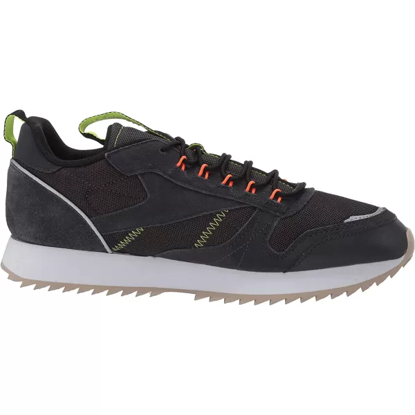 imageReebok Mens Classic Leather Sneaker in True Grey Solar Orange and Neon Lime