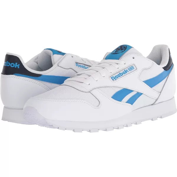 imageReebok Mens Classic Leather Sneaker in Vector Navy Horizon Blue and White