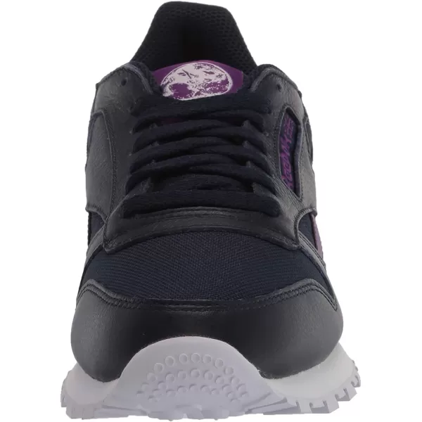 imageReebok Mens Classic Leather Sneaker in Vector Navy Regal Purple and White
