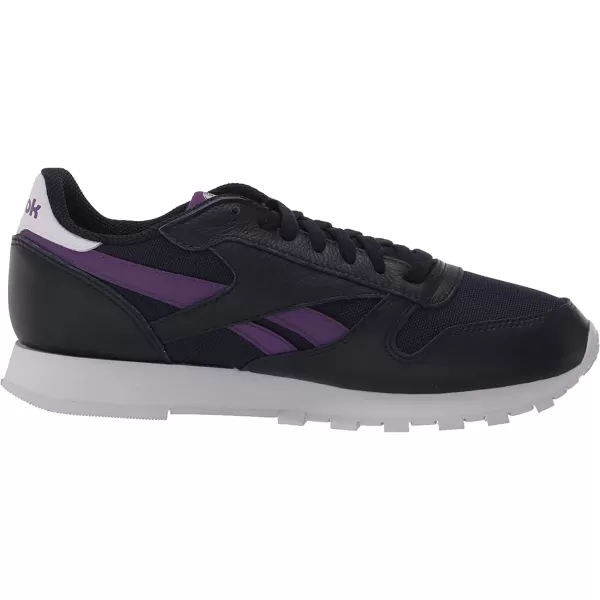 imageReebok Mens Classic Leather Sneaker in Vector Navy Regal Purple and White