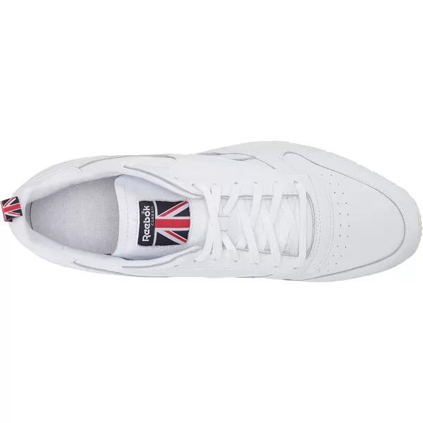 imageReebok Mens Classic Leather Sneaker in White Chalk and Vector Navy
