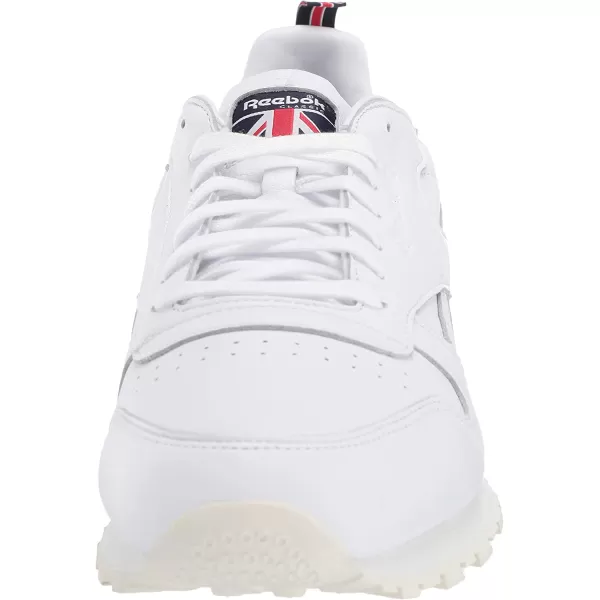 imageReebok Mens Classic Leather Sneaker in White Chalk and Vector Navy