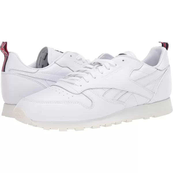 imageReebok Mens Classic Leather Sneaker in White Chalk and Vector Navy