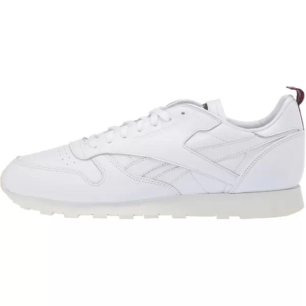 imageReebok Mens Classic Leather Sneaker in White Chalk and Vector Navy