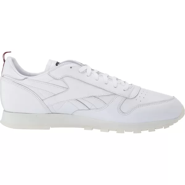 imageReebok Mens Classic Leather Sneaker in White Chalk and Vector Navy