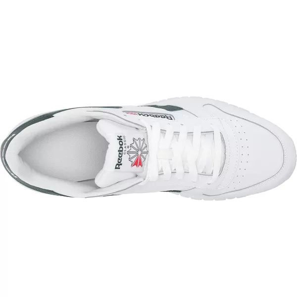imageReebok Mens Classic Leather Sneaker in White Forest Green and Vector Red