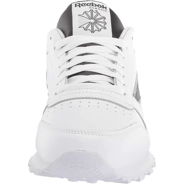 imageReebok Mens Classic Leather Sneaker in WhiteBlackMet Silver