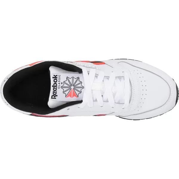 imageReebok Mens Classic Leather Sneaker in WhiteNeon RedBlack