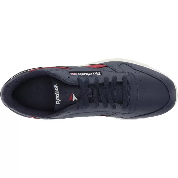 imageReebok Mens Classic Leather SneakerVector NavyMerlotAlabaster