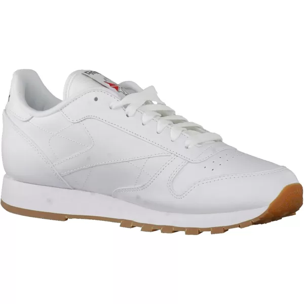 imageReebok Mens Classic Leather SneakerWhiteGum 2