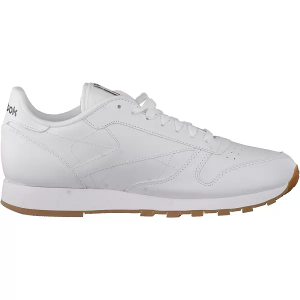 imageReebok Mens Classic Leather SneakerWhiteGum 2