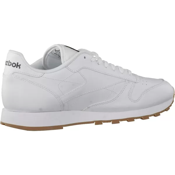 imageReebok Mens Classic Leather SneakerWhiteGum 2