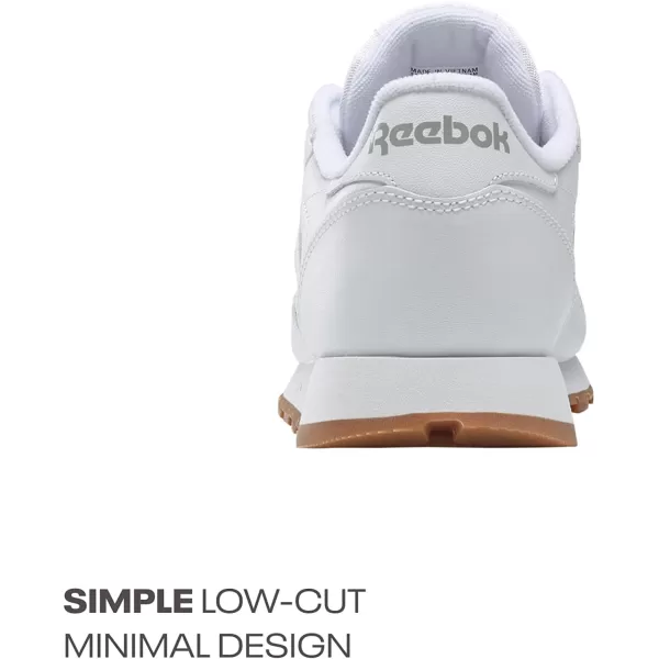 imageReebok Mens Classic Leather SneakerWhiteGum 2