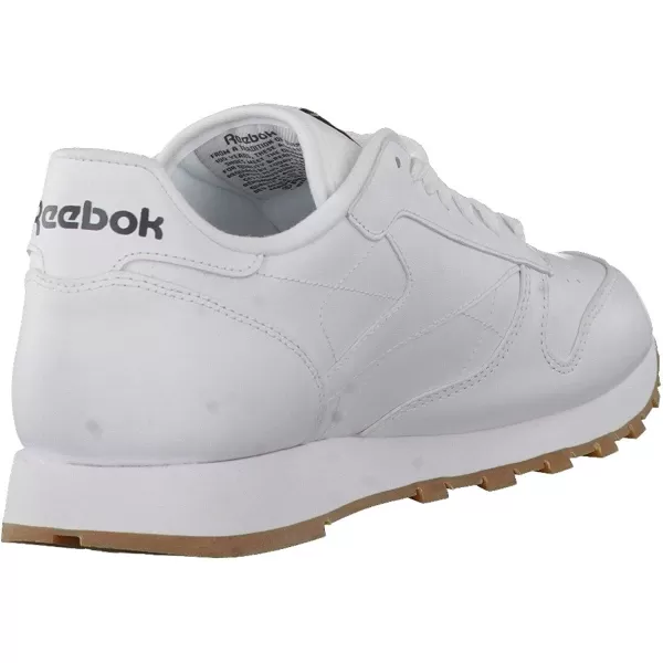 imageReebok Mens Classic Leather SneakerWhiteGum 2