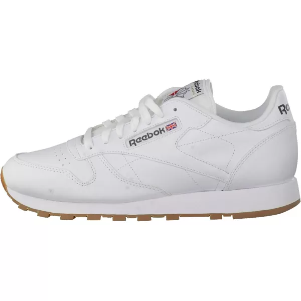 imageReebok Mens Classic Leather SneakerWhiteGum 2