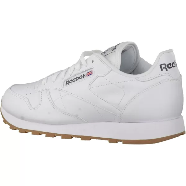 imageReebok Mens Classic Leather SneakerWhiteGum 2