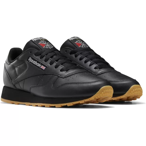 imageReebok Mens Classic Leather SneakersBlackGum