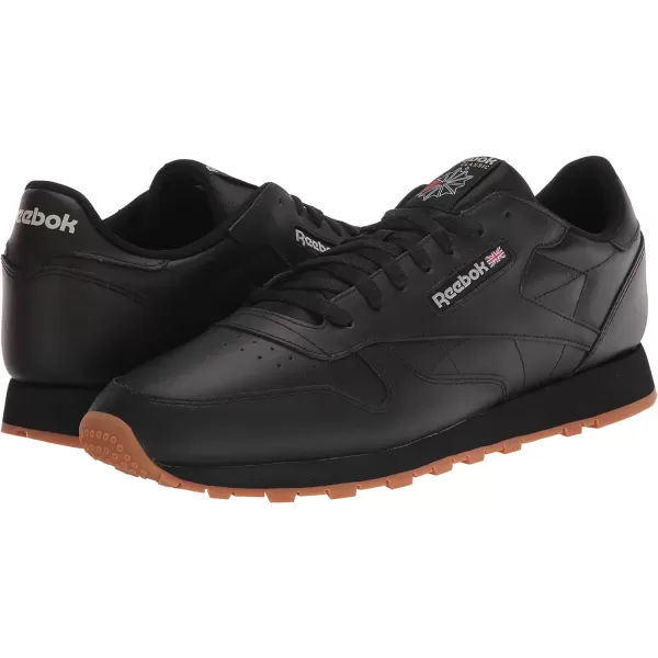 imageReebok Mens Classic Leather SneakersBlackGum