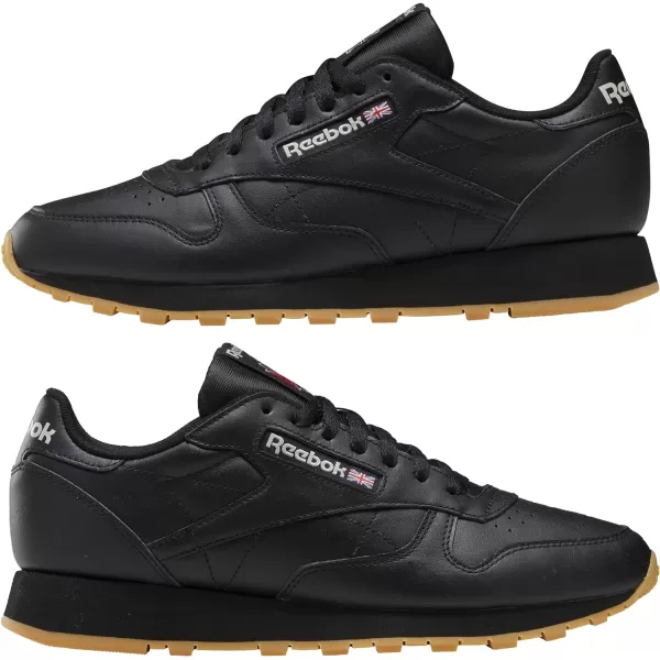 imageReebok Mens Classic Leather SneakersBlackGum