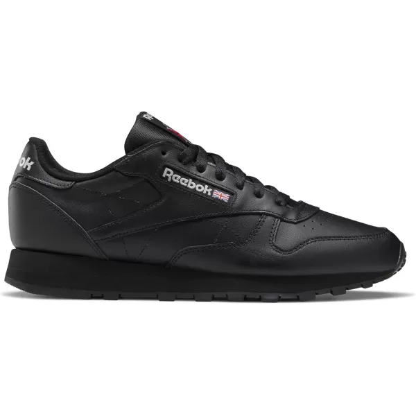 imageReebok Mens Classic Leather SneakersBlackPure Grey 2