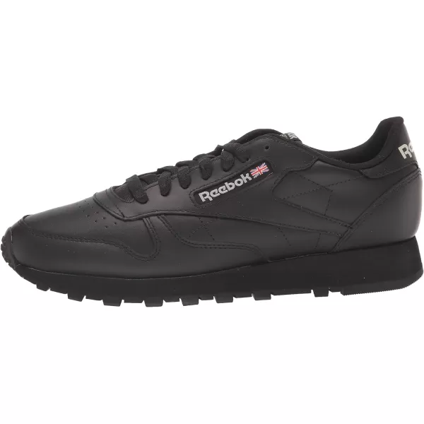 imageReebok Mens Classic Leather SneakersBlackPure Grey 2