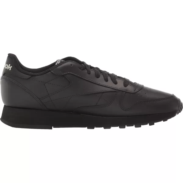 imageReebok Mens Classic Leather SneakersBlackPure Grey 2