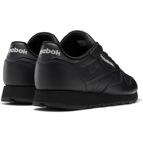 imageReebok Mens Classic Leather SneakersBlackPure Grey 2