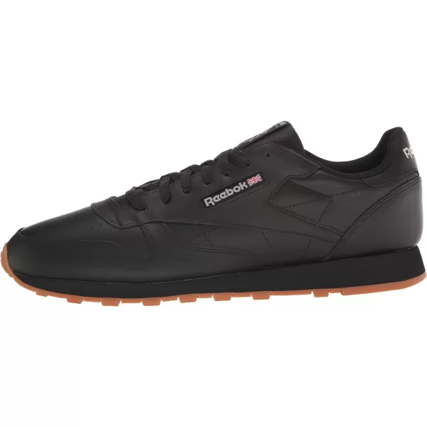 imageReebok Mens Classic Leather SneakersCore BlackPure Grey 5Reebok Rubber Gum03