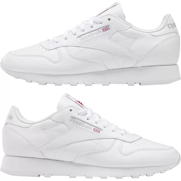 imageReebok Mens Classic Leather SneakersFtwr WhiteFtwr WhitePure Grey 3