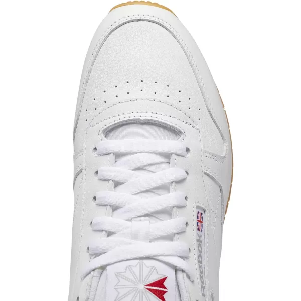 imageReebok Mens Classic Leather SneakersFtwr WhitePure Grey 3Reebok Rubber Gum04