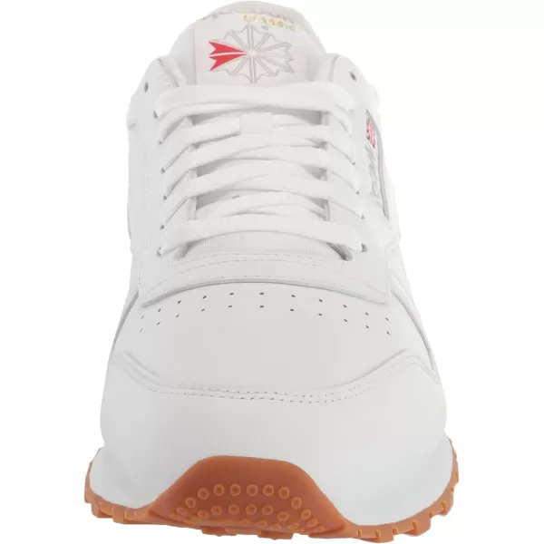 imageReebok Mens Classic Leather SneakersFtwr WhitePure Grey 3Reebok Rubber Gum04