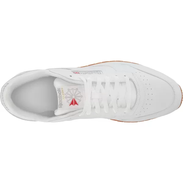 imageReebok Mens Classic Leather SneakersFtwr WhitePure Grey 3Reebok Rubber Gum08