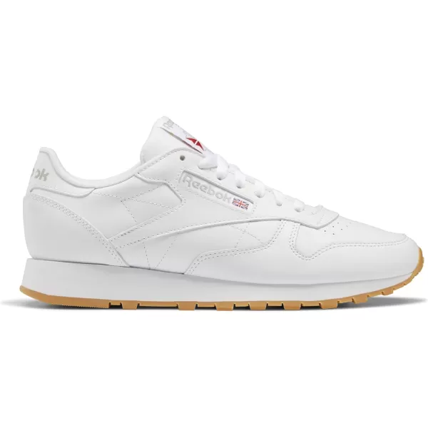 imageReebok Mens Classic Leather SneakersFtwr WhitePure Grey 3Reebok Rubber Gum08