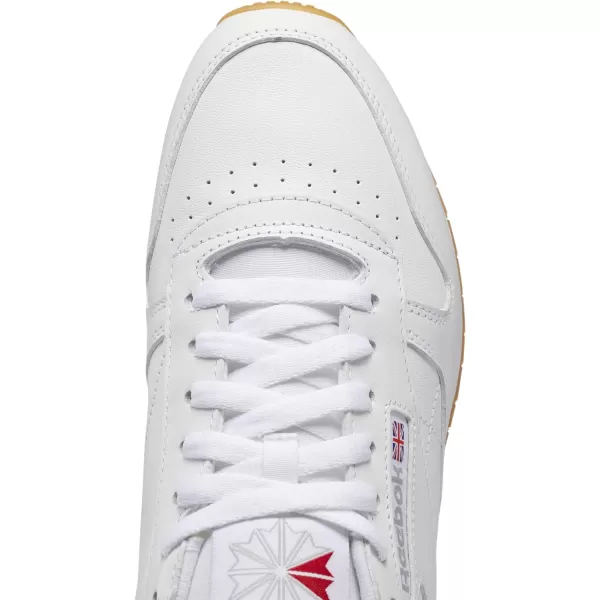 imageReebok Mens Classic Leather SneakersFtwr WhitePure Grey 3Reebok Rubber Gum09