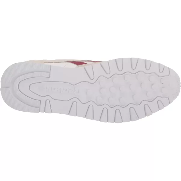 imageReebok Mens Classic Leather SneakersPure GreyClassic BurgundyWhite