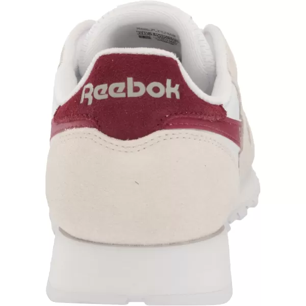 imageReebok Mens Classic Leather SneakersPure GreyClassic BurgundyWhite