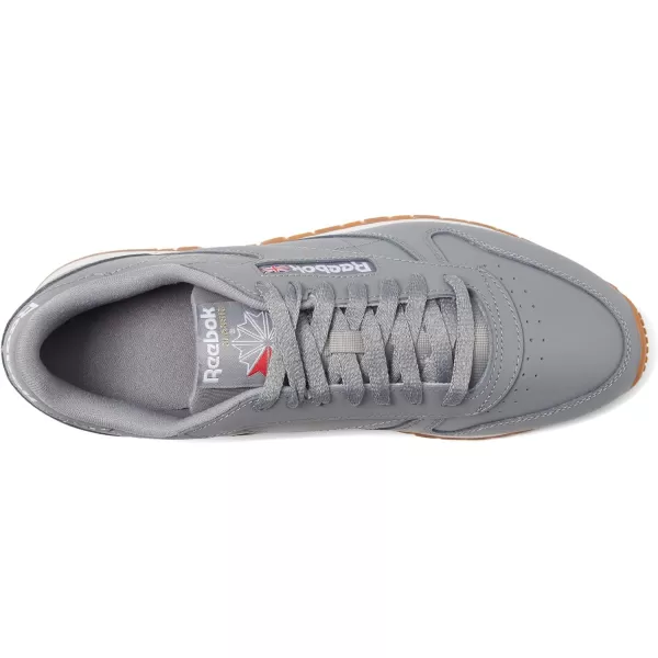 imageReebok Mens Classic Leather SneakersPure GreyWhiteGum