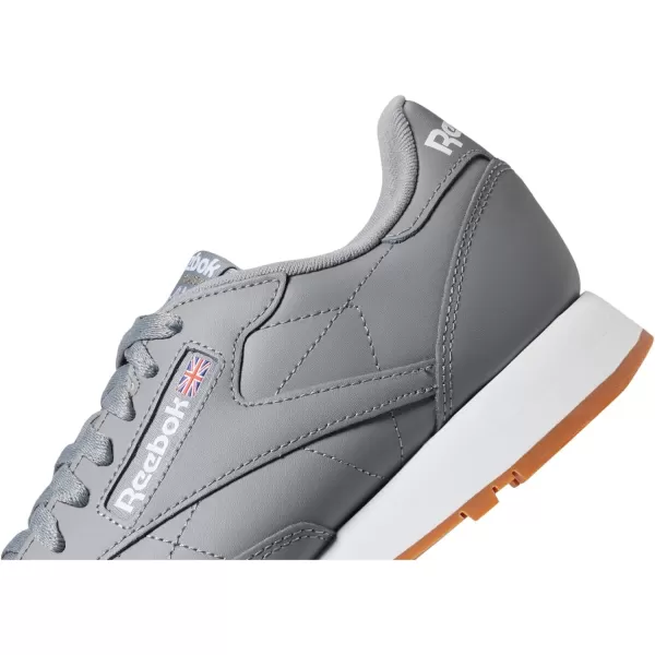 imageReebok Mens Classic Leather SneakersPure GreyWhiteGum