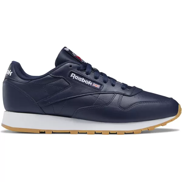 imageReebok Mens Classic Leather SneakersVector NavyWhiteGum