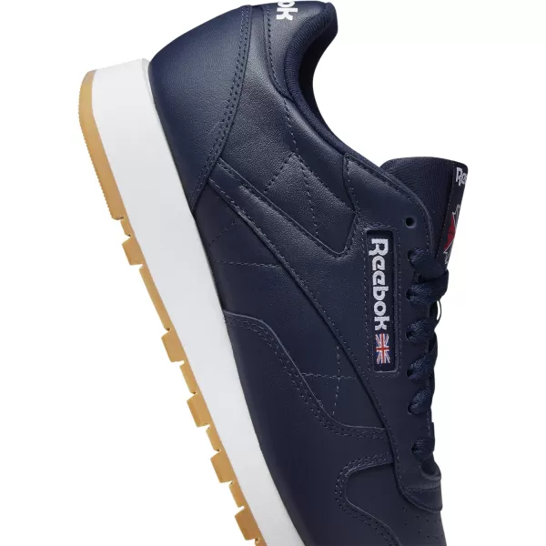 imageReebok Mens Classic Leather SneakersVector NavyWhiteGum