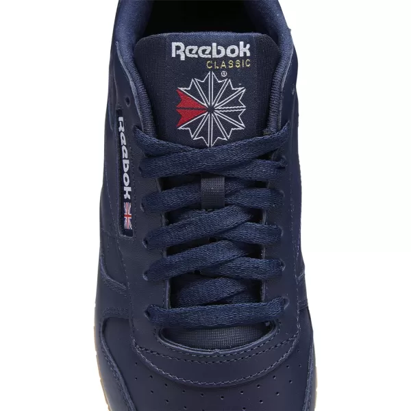 imageReebok Mens Classic Leather SneakersVector NavyWhiteGum