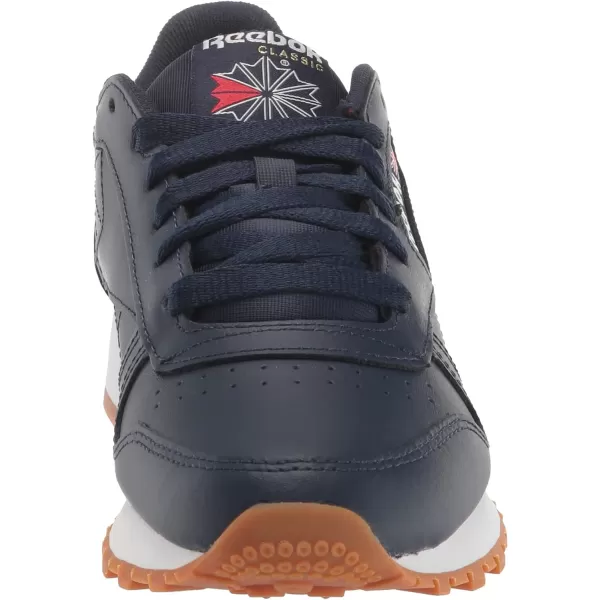imageReebok Mens Classic Leather SneakersVector NavyWhiteGum