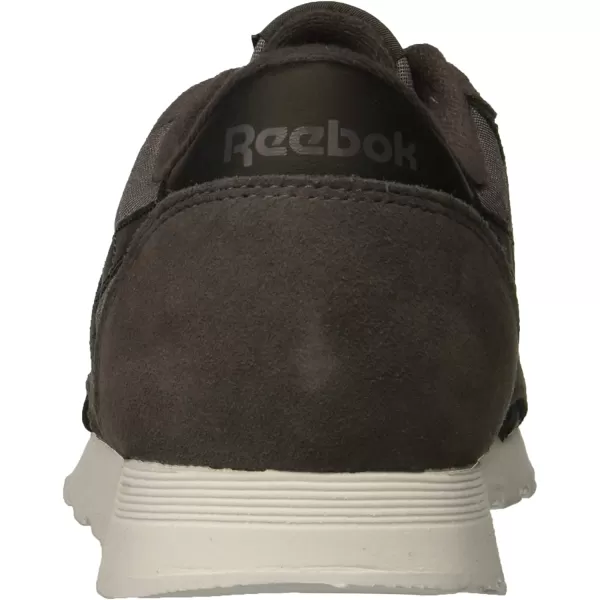 imageReebok Mens Classic Nylon SneakerAsh GreyBlackWhite