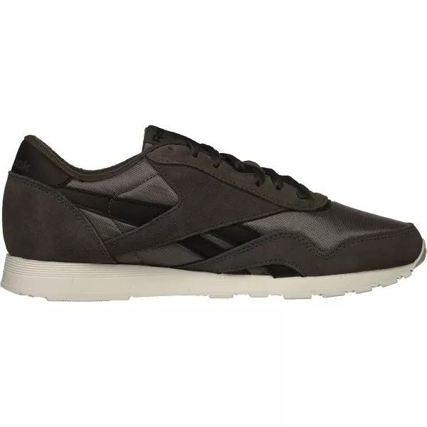 imageReebok Mens Classic Nylon SneakerAsh GreyBlackWhite