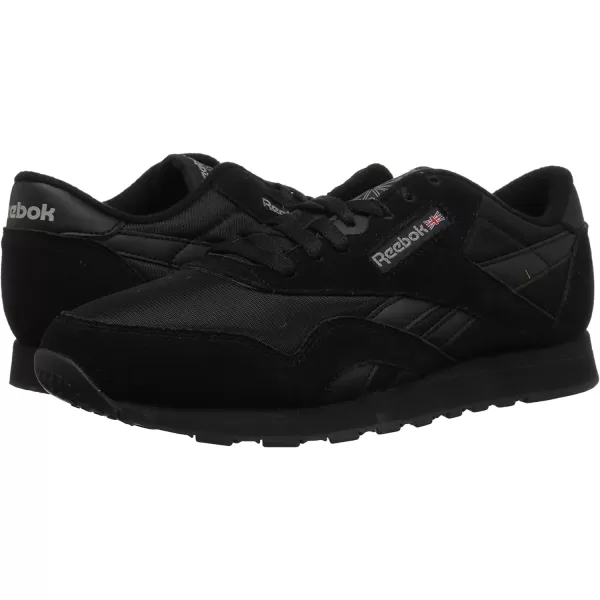 imageReebok Mens Classic Nylon SneakerBlackBlackCarbon