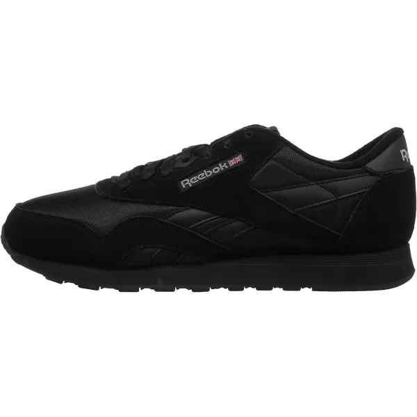 imageReebok Mens Classic Nylon SneakerBlackBlackCarbon