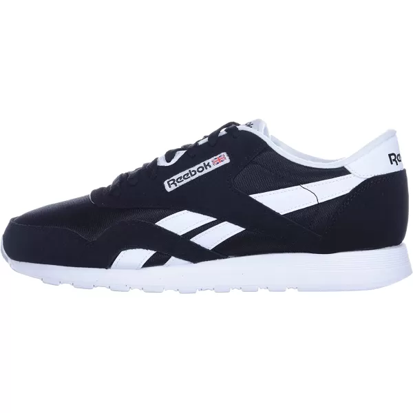 imageReebok Mens Classic Nylon SneakerBlackBlackWhite