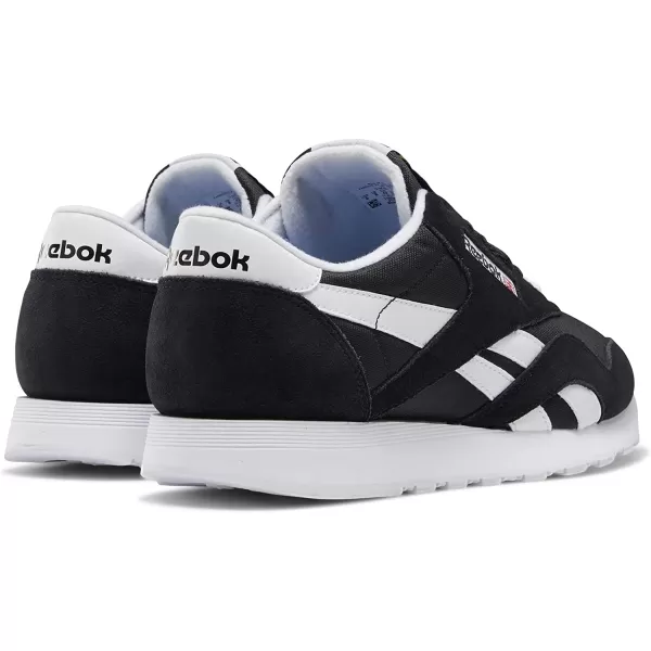 imageReebok Mens Classic Nylon SneakerBlackBlackWhite